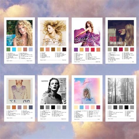 Taylor Swift Album Prints | Taylor swift album cover, Taylor swift
