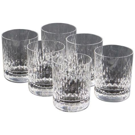 Baccarat Paris Cut Crystal Tumbler Glass Set At 1stdibs