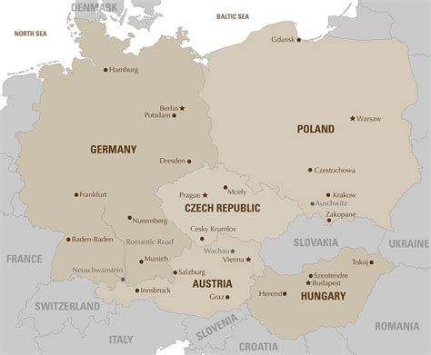 Map Of Austria And Poland Maps Of The World