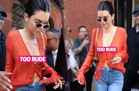 Kendall Jenner Frees The Nipple In Sheer Red Top While In Nyc