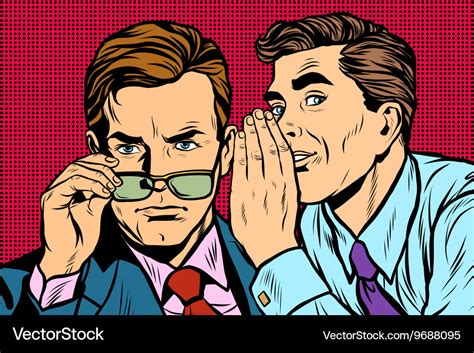 Business Men Gossiping Royalty Free Vector Image