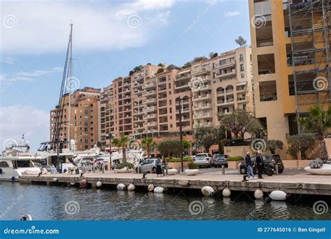 Residential Buildings In The Fontvieille Ward Of Monaco Editorial Photo