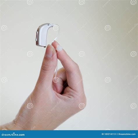 Very Small Hearing Aid Stock Image Image Of Closeup 183214113