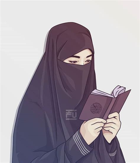 Fuad в Instagram Vector Hijab Niqab Quran Anime Muslimah