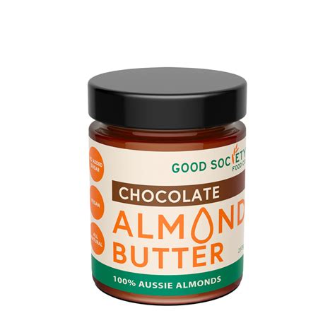 Chocolate Almond Butter 250g Good Society Food Co