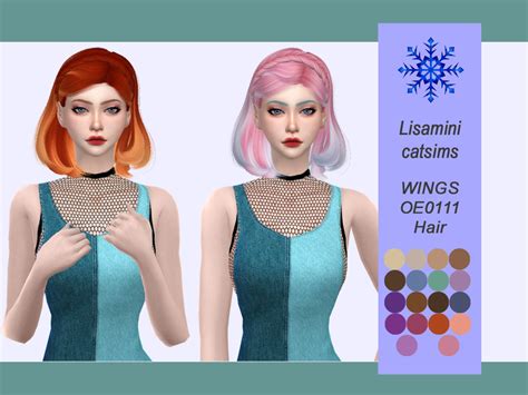 The Sims Resource Lisaminicatsims Wings Oe0111 Hair Retexture