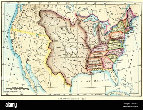 Map Of Us Territories In 1803