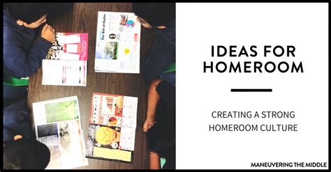 Ideas For Homeroom Homeroom Teaching Middle School Teacher Classroom