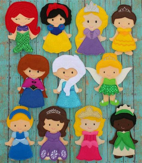 Princesas Feltro Kids Crafts Felt Crafts Easy Crafts Paper Doll