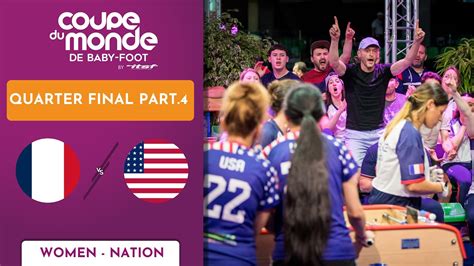 2022 Itsf World Cup Nation Women Quarter Final Usa Vs France Youtube