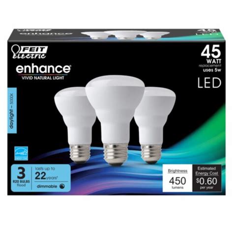 Feit Electric Enhance R20 E26 Medium Led Bulb Daylight 45 Watt