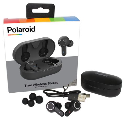 Polaroid Bluetooth True Wireless Series Stereo Earbuds With Charging D