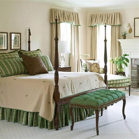 The cabinets are painted a light shade of green to contrast the darker floors. 10 Gorgeous Green Bedroom Interior Design Ideas - Interior ...