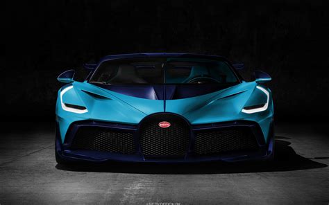 Blue Bugatti Wallpaper