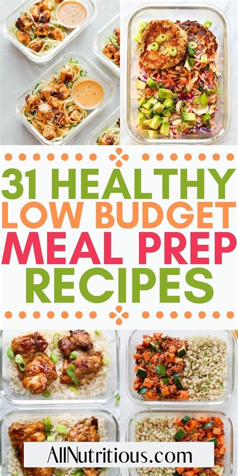 Budget Meal Prep Cheap Meal Prep Low Budget Meals Healthy Lunch Meal Prep Lunch Recipes