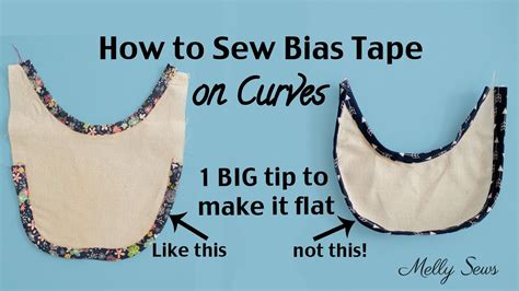 How To Sew Bias Tape On Curves Youtube