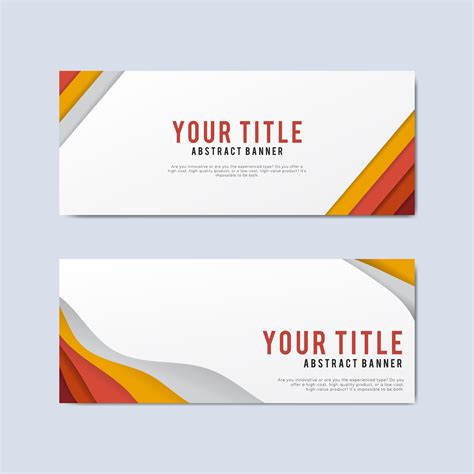 Colorful And Abstract Banner Design Templates Download Free Vectors