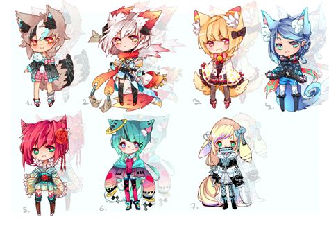 Adopts Auction Closed12 By Mochii Chann On Deviantart Anime Chibi