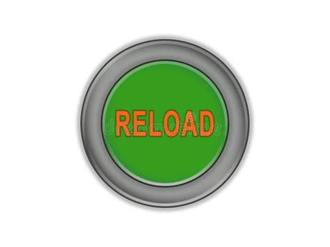 Reload Button On White Background Stock Vector Illustration Of
