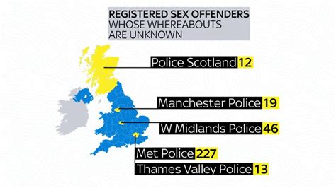 Police Lose Track Of 485 Registered Sex Offenders Across Britain Uk News Sky News