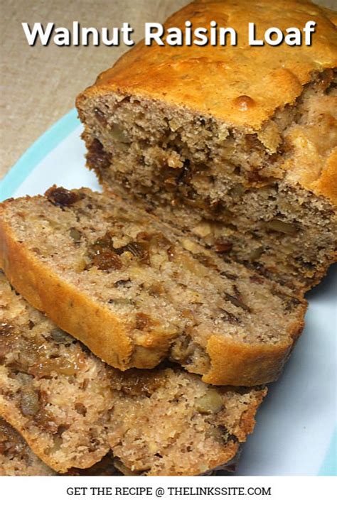 Date and walnut loaf is a traditional bread eaten in britain, made using dates and walnuts. Delicious Walnut Raisin Loaf | Raisin recipes, Bread ...