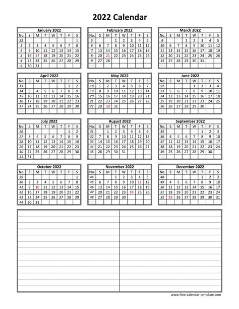 2022 Calendar Printable Us Download Free Noolyocom 2022 Calendar