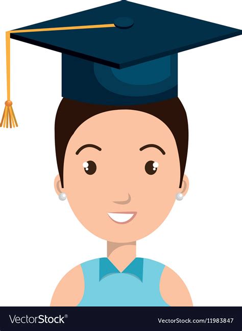 Student Graduate Avatar Icon Royalty Free Vector Image