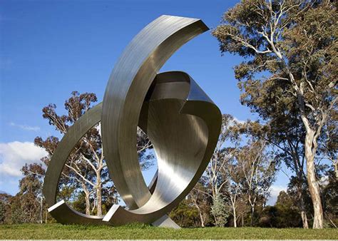 Taman Besar Modern Abstrak Patung Dekoratif Stainless Steel