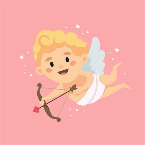 cute cupid character happy valentine s day vector illustration in cartoon style 2247829 vector