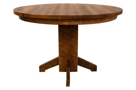Oak Western Plank Dining Table With Two Leaves Redekers