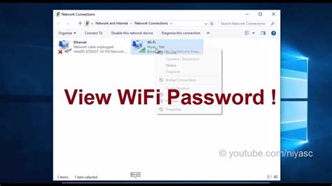 How To View Saved Wifi Password On Windows 10 Youtube