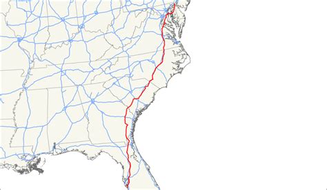 Map Of I 95 From Nj To Florida Printable Maps