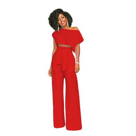 2018 Summer Wide Leg Pant Suit Women Two Piece Set Crop Top And Pants Set High Waisted Pants