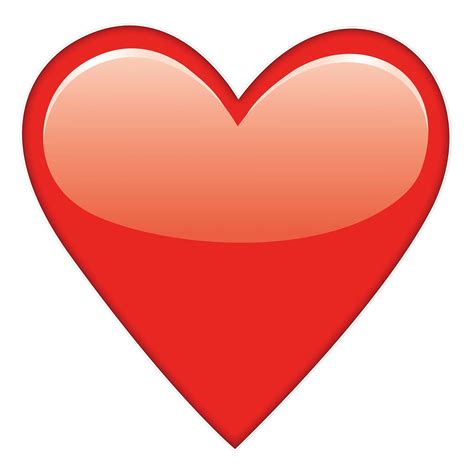 Black And White Library Red Heart Emoji Transparent Heart Emoji