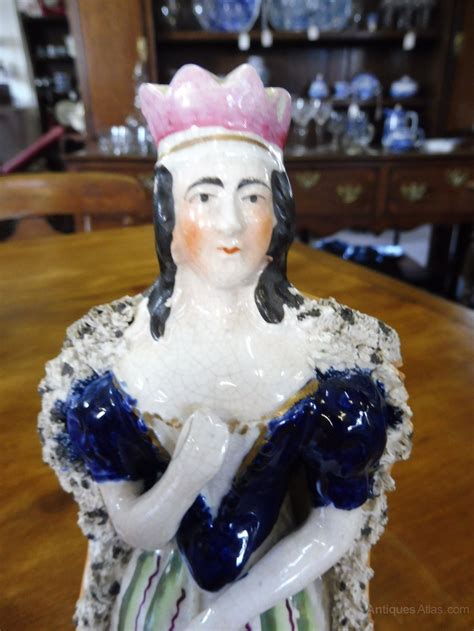 Antiques Atlas Early Staffordshire Queen Figure