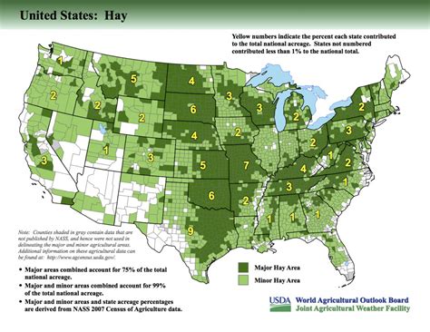 Usda Releases New Maps Identifying Major Crop Producing Areas Hay