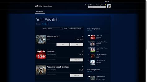 Ps Store Finally Allows You To Create A Wishlist