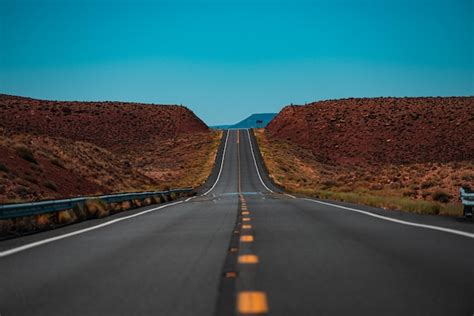 Premium Photo Landscape Scene And Sunrise Above Road Endless Straight