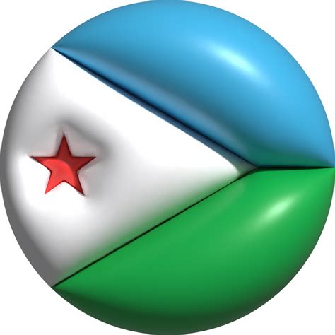 Djibouti Flag Circle 3d 22501578 Png