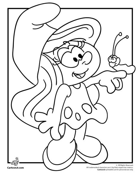 Take a look also at the other theme pages. Smurf coloring pages to download and print for free