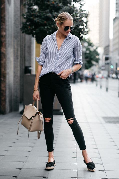 Best How To Wear Black Shirt Flats 44 Ideas Outfits With Striped
