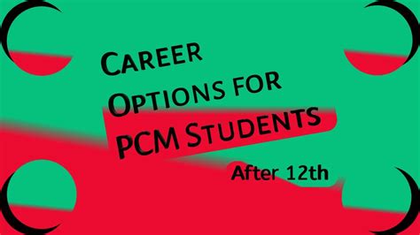 Career Options In Pcm After 12th With High Salary