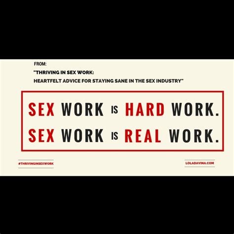 Sex Work Is Real Work