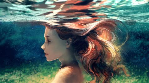 Underwater By Yuumei 2560x1440 Wallpapers