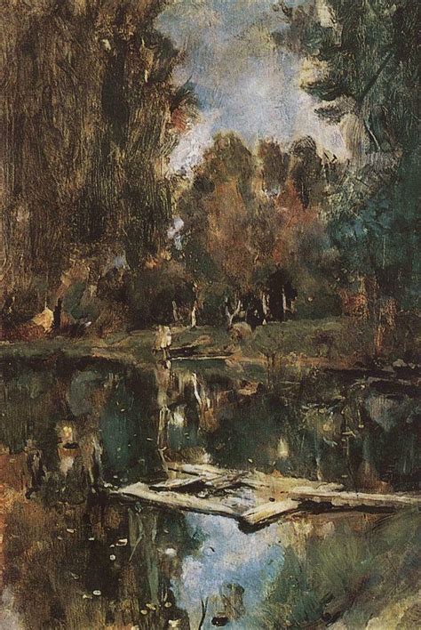 Eliza Mondegreen On Twitter RT Artistserov Pond In Abramtsevo 1886