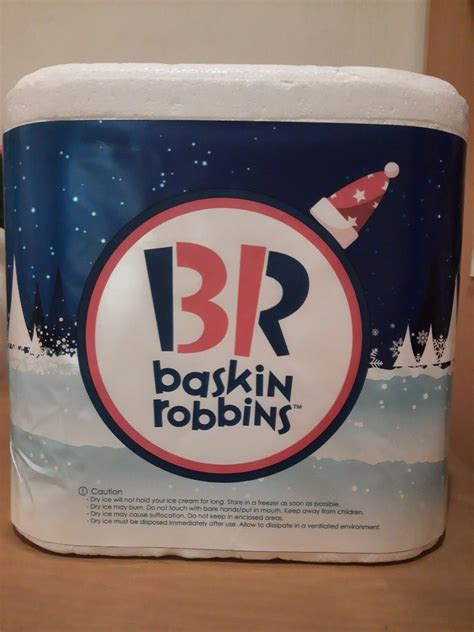 Baskin Robbins Cooler Box Furniture Home Living Kitchenware Tableware Food Organisation