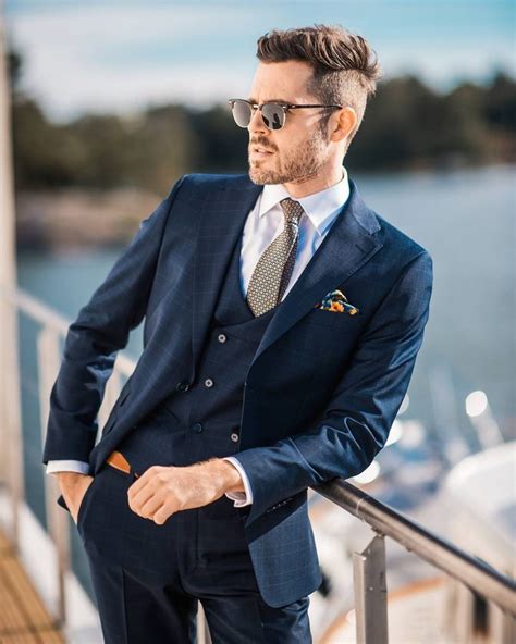 Head Turning Navy Blue Suit Ideas Part Chic Styles For A Classic Man
