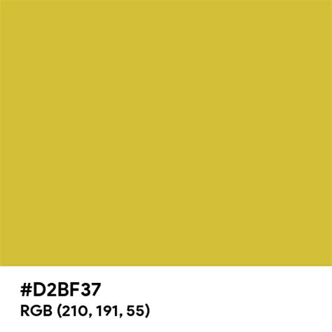 Matte Gold Color Hex Code Is D2bf37