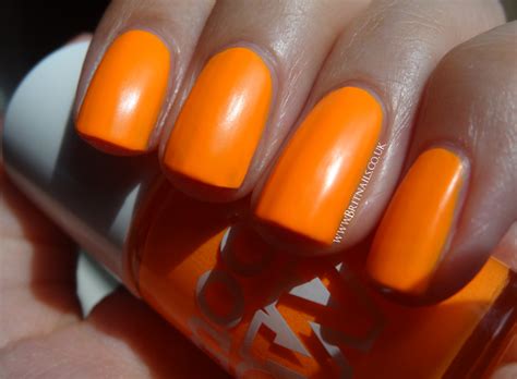 Models Own Orange Sorbet Swatches Brit Nails