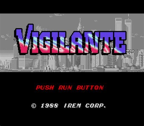 Vigilante 1989 By Irem Pc Engine Game